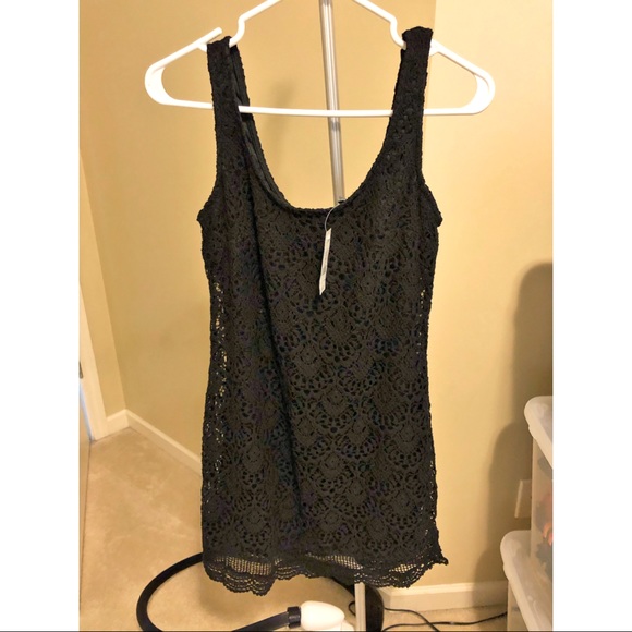 💜Dynamite Little Black Lace Dress - Picture 1 of 4